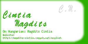 cintia magdits business card
